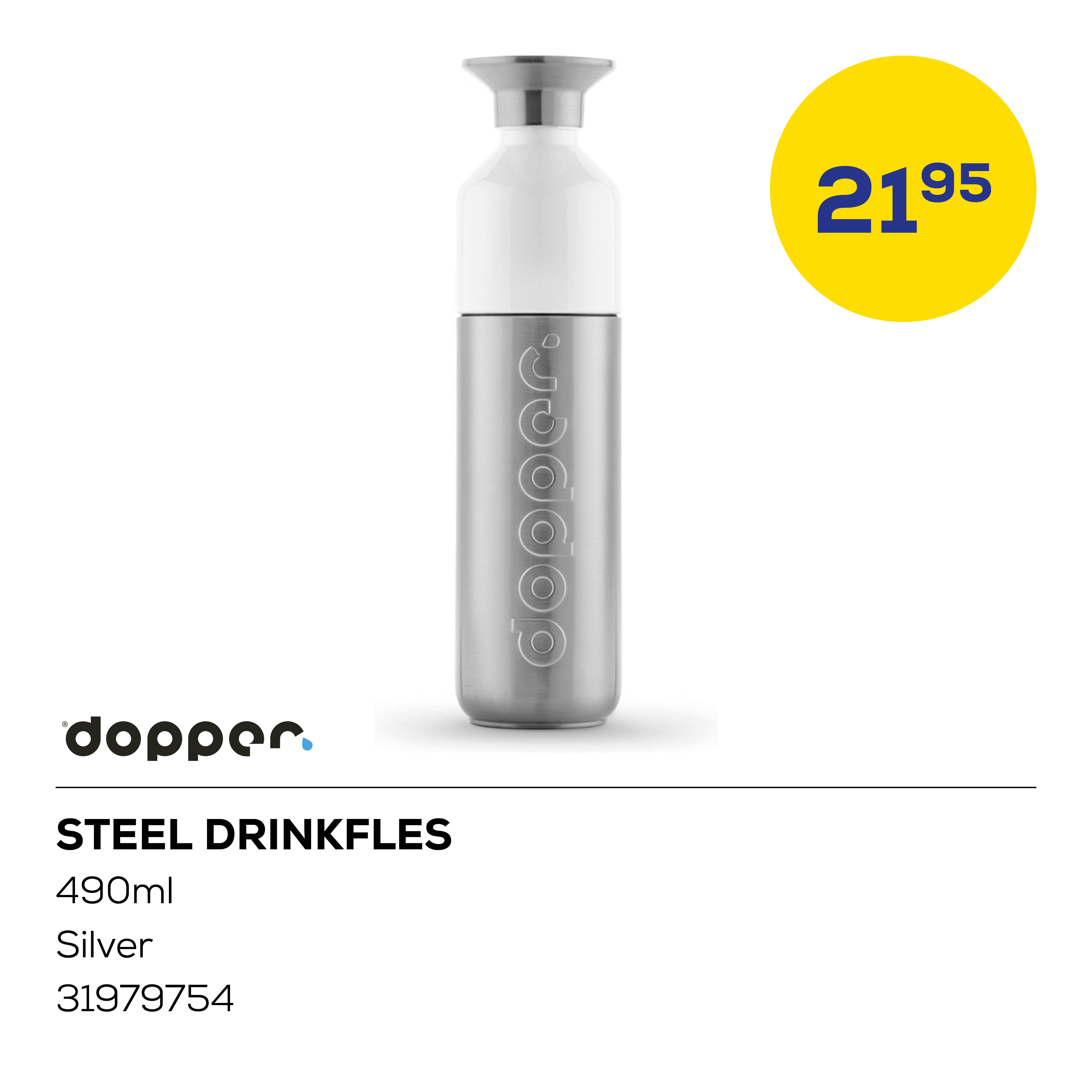 Dopper Steel drinkfles